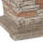 40,000 Natural Stone Fire Column - 19.85" , Lightweight Concrete, Outdoor Alluring Element Stone, Fascinating Accessory