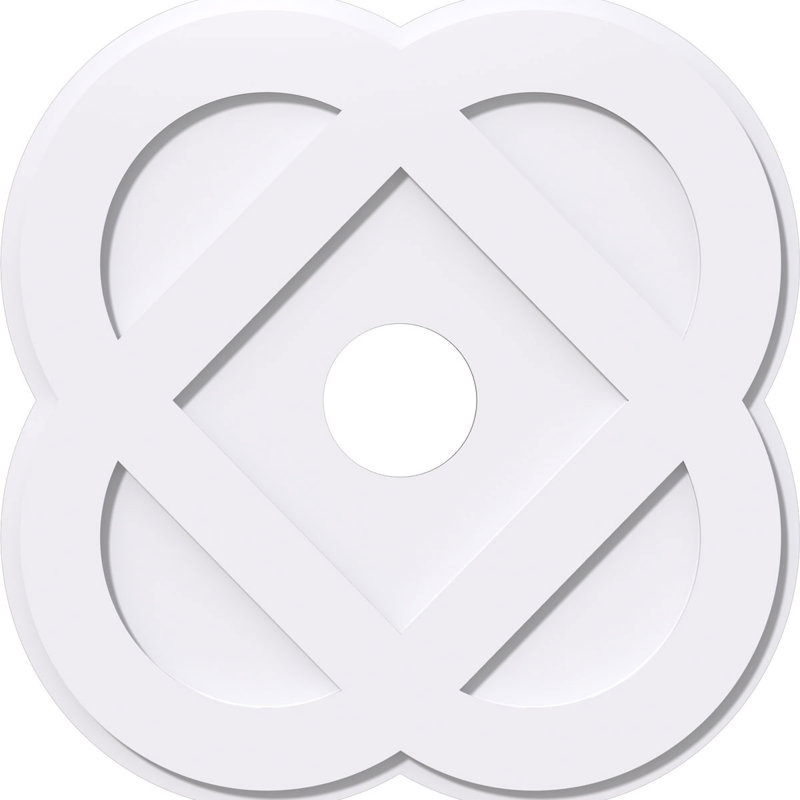 Médaillon de plafond contemporain en PVC de qualité architecturale 36 po x P 7 po x P 14 1/4 po x P 1 po