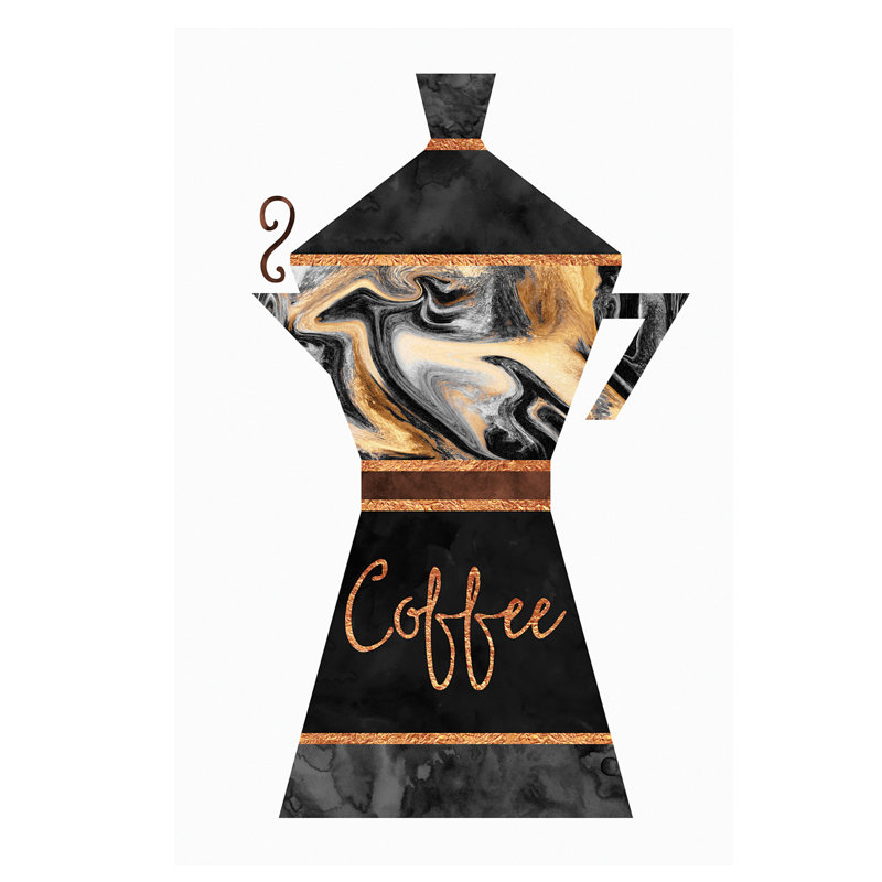 Coffee by Elisabeth Fredriksson - Print on Canvas, 66.04 cm H x 45.72 cm W x 1.91 cm D, No Frame