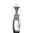 16" Tall Polyresin "Balleria" Candleholder, Crystal And Glass Accent