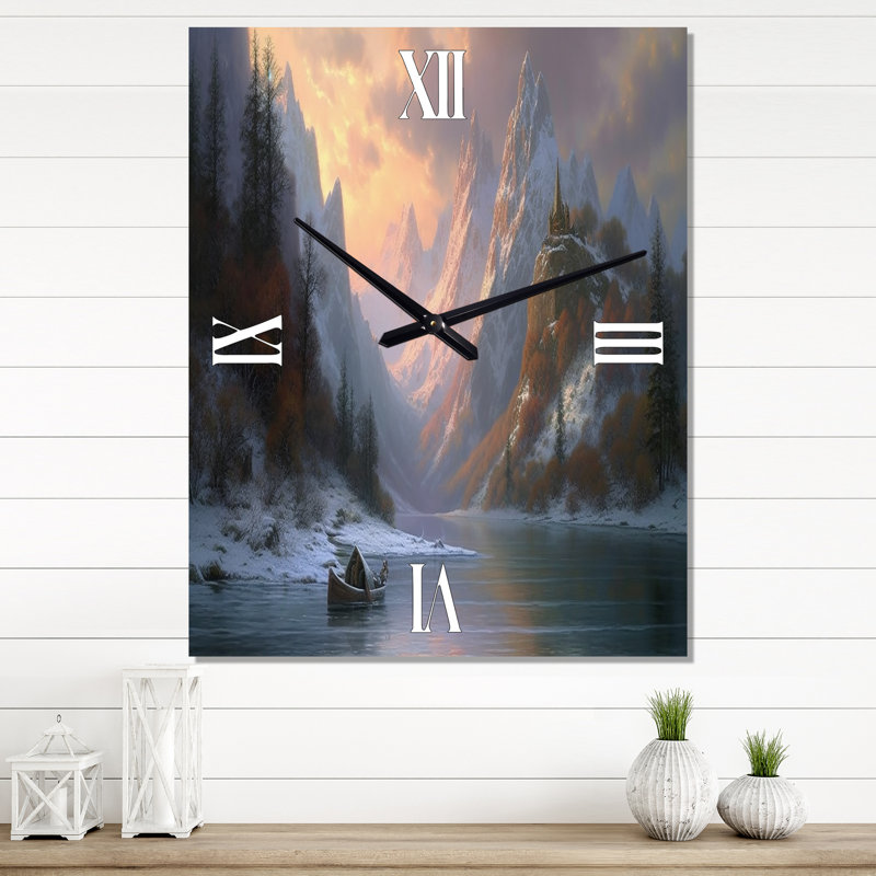 Horloge murale Janayja, H 28 po x l 12 po x P 1 po