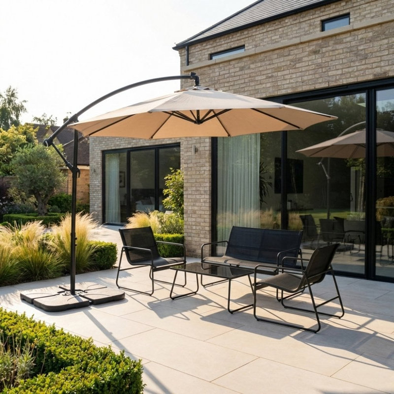 300cm Cantilever Parasol, Beige