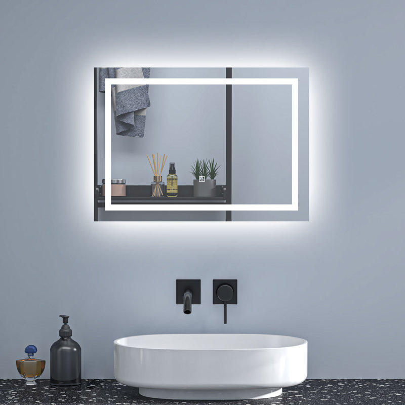 Courtnei Rectangle Wall Mirror Set, 70cm x 50cm