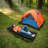 Patio Black Folding Camping Cot With Mattress-115949778