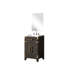 17,92 po Meuble-lavabo simple en chêne brun foncé avec robinet en acrylique - Meuble de salle de bain simple pratique avec miroir 89,94 lb-1769962612