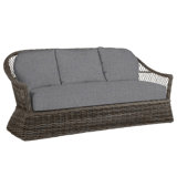 Soho 81.75" Wide Outdoor Wicker Patio Sofa with Cushions
