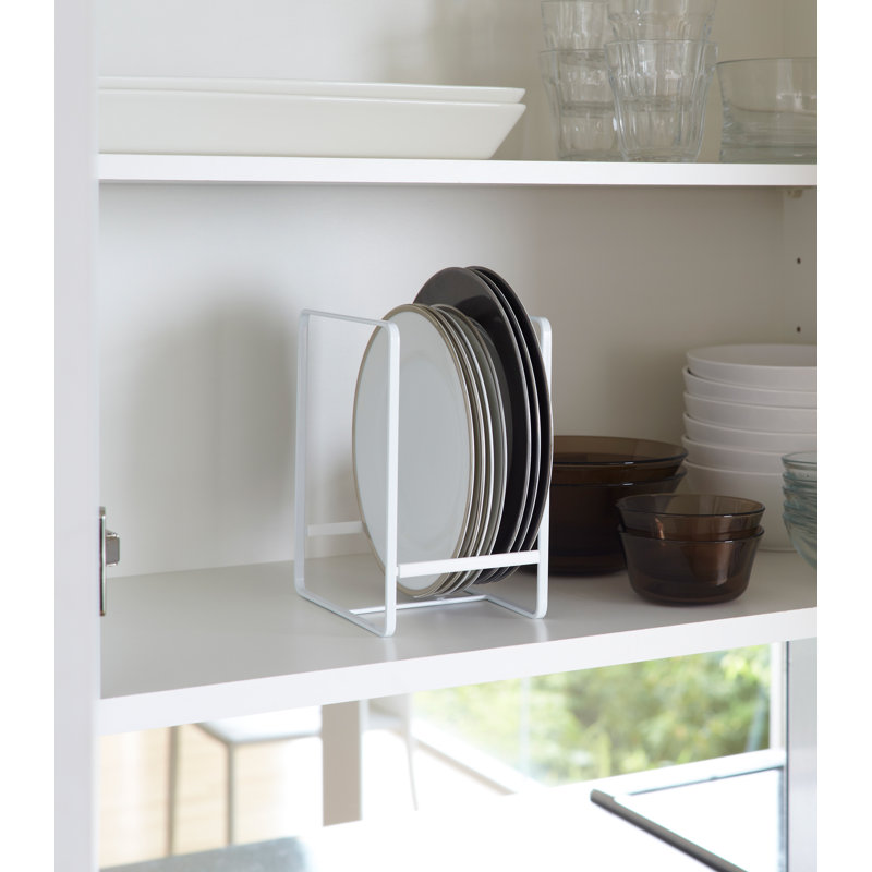 Elegant White Large Steel Dish Storage Rack