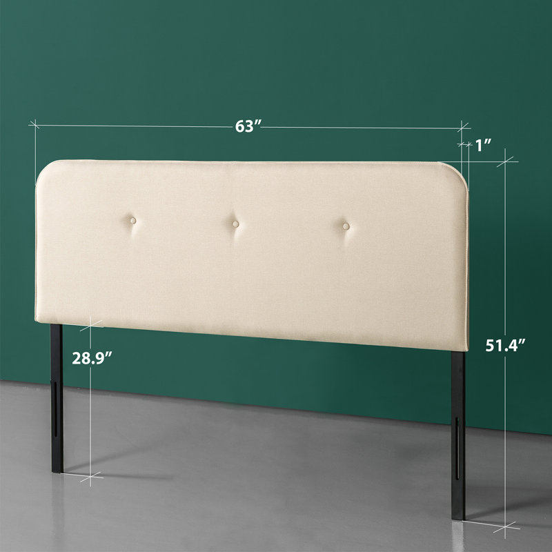 Amarissa Upholstered Headboard, Taupe, Queen
