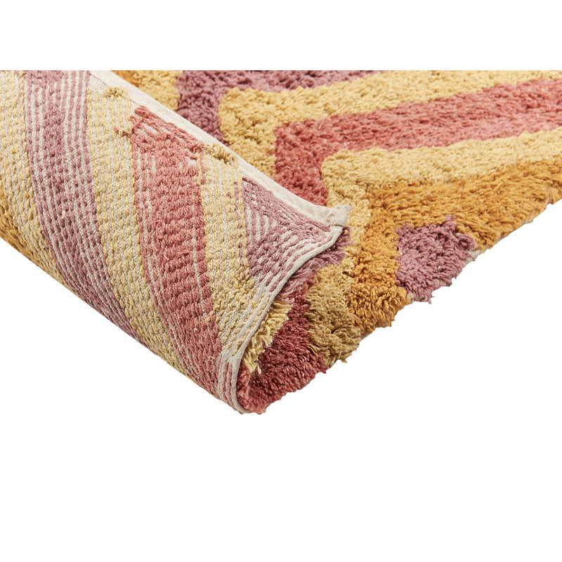 Wadell Rectangle Geometric Hand Woven Area Rug, Rectangle 140cm x 200cm