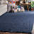 Royce Farmhouse Handmade Tufted Chunky Jute Navy Blue Rug-1037407220