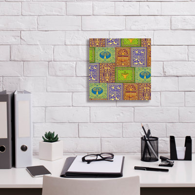 Epic Graffiti 'Hanukah Menorah Wrap Asym' by Andrea Strongwater Canvas Wall Art