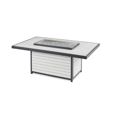 Messer Gas Fire Pit Table - White