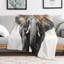 Jeté en flanelle Elephant Leaf Crown-134322807