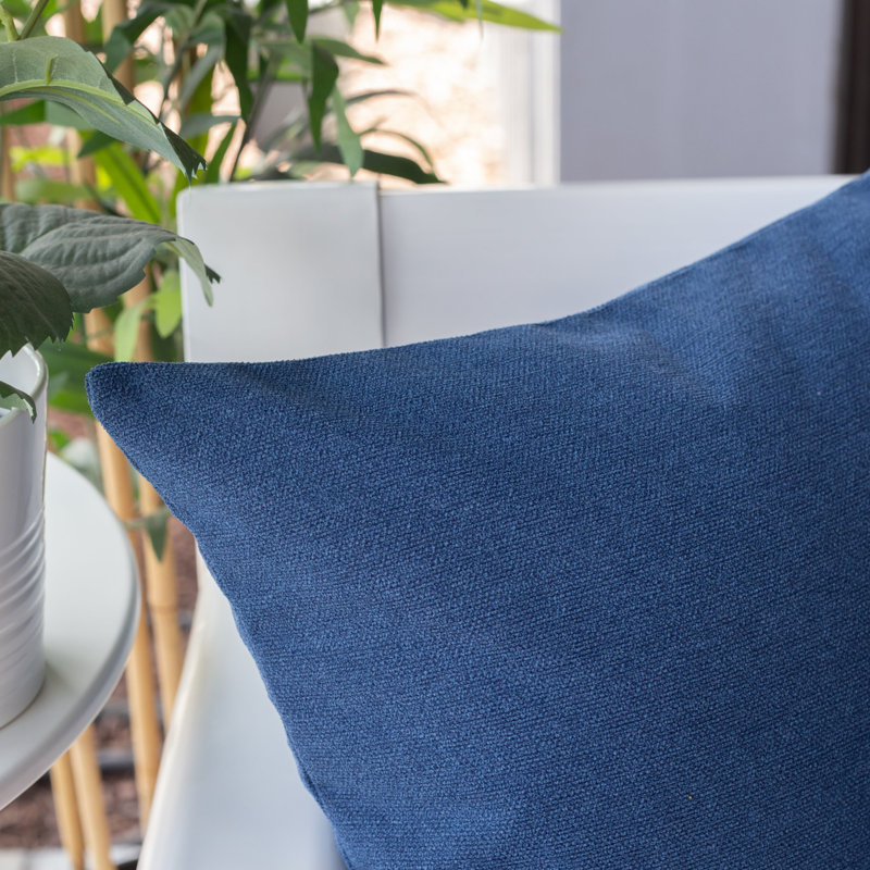 Outdoor Throw Pillow, Indigo, 20" H x 20"  W