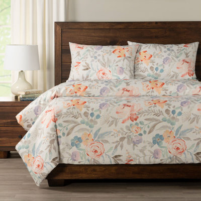 Polyester Floral Duvet Cover