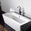 Robinet de baignoire autoportant avec douche à main, noir mat, résistant à la corrosion