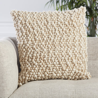Upson Embroidered Wool Blend Throw Pillow