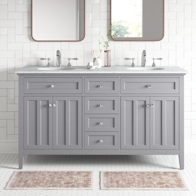 Ensemble de meuble-lavabo double 60 po Ain