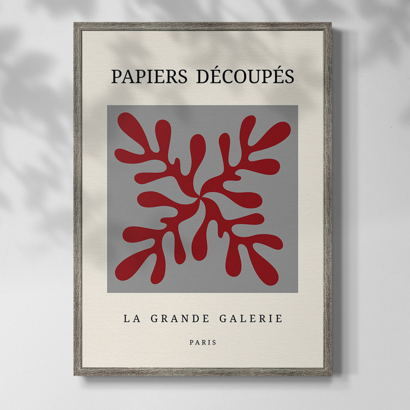 Matisse CD, reproduction encadrée, bois massif, H 15 po x l 12 po