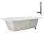 Baignoire de trempage en acrylique 66 po x 34 po, drain inclus-97544470