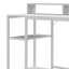 Metal Base Computer Desk with Power Outlet-649229858