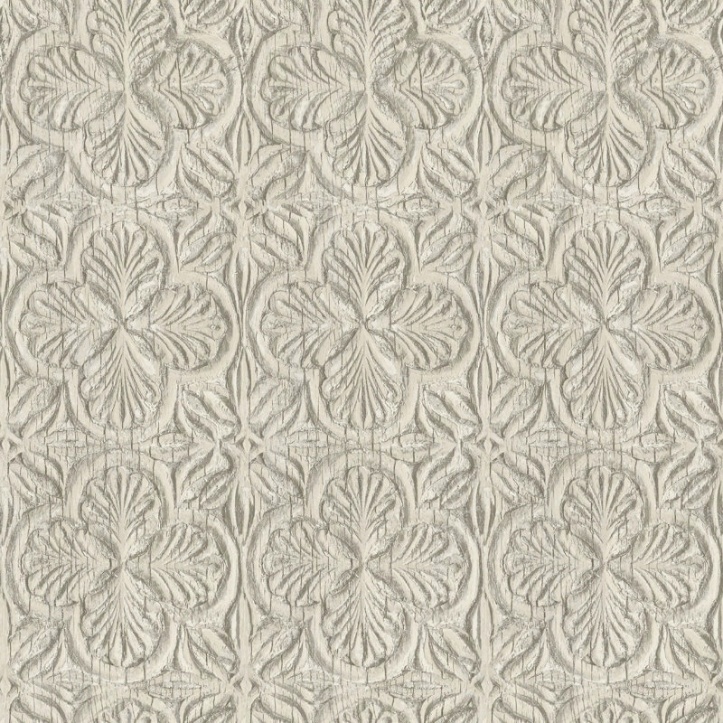 Devendri Prepasted Damask Double Roll, Tan
