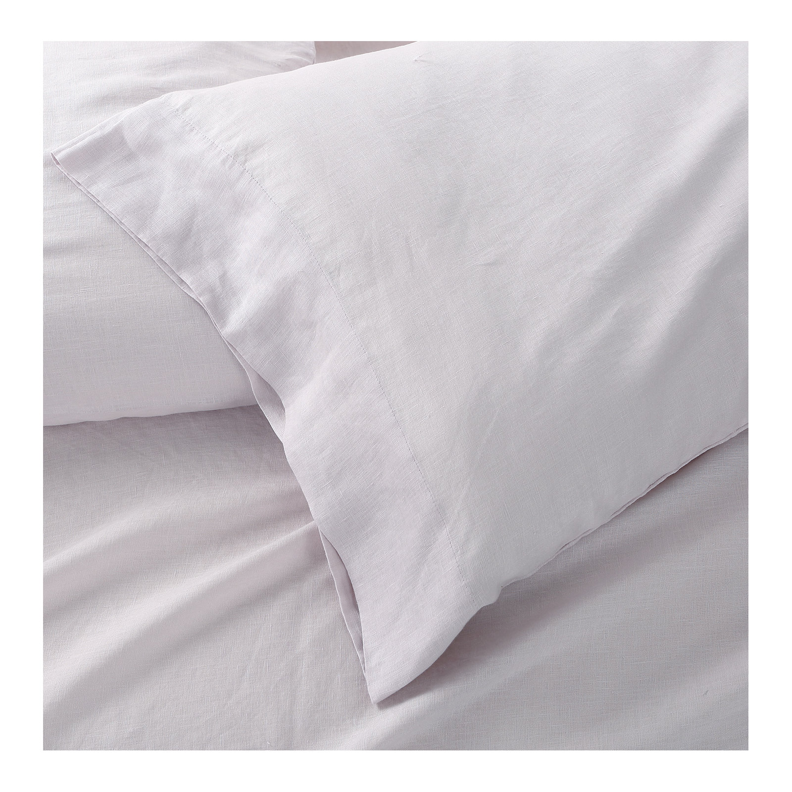 Frazier 100% Linen Machine Woven Sheet Set, California King Sheet Set with 2 Pillowcases, Lilac Marble