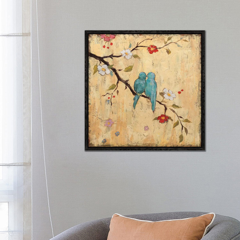 Katy Frances - Print on Canvas, 93.98 cm H x 93.98 cm W, Black Floater Framed