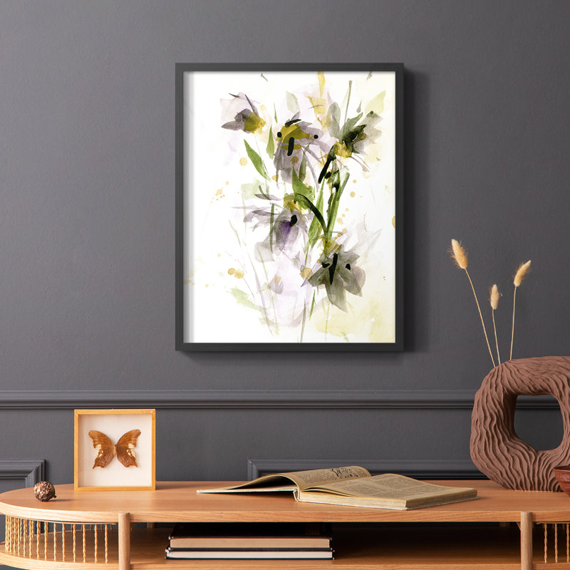 «After Rain IV», reproduction encadrée - bois massif, Noir, H 10 po x l 8 po