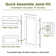 80''H Prehung Door Hardware Kit / Trimmable Jamb,Hinges,Right Hand