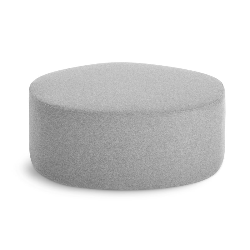 Swole Novelty Ottoman, Vesper Light Grey