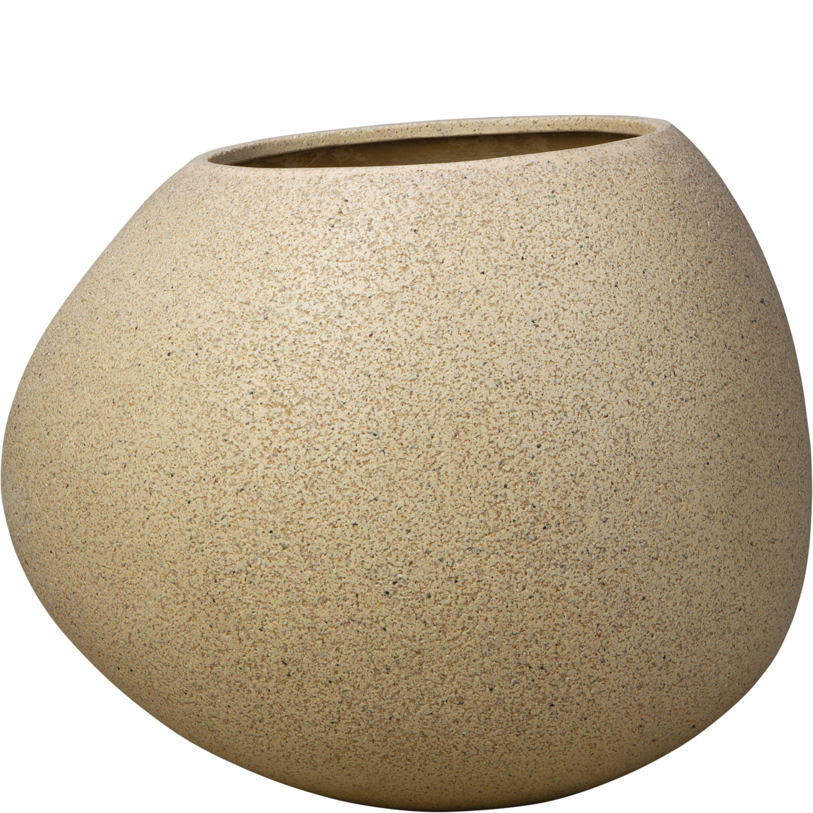 26 in. Lightweight Rock Garden Planter, Tan