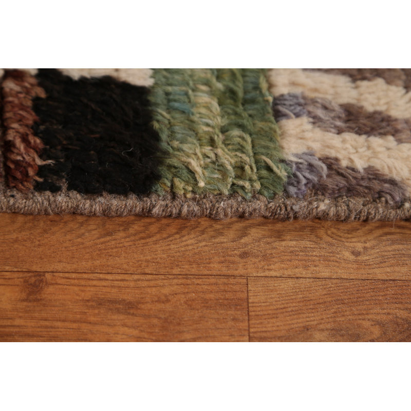 One-of-a-Kind 6'8" X 9'11" New Age Wool Area Rug in