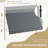 11.5' X 4' Manual Retractable Awning, Non-Screw Patio Awning, UV Resistant For Window Or Door, Dark Gray-125181391-125181390