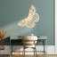 Abstrait art mural papillon - Argent ACM (22,6 po x 24 po)-1416422075-1416422073