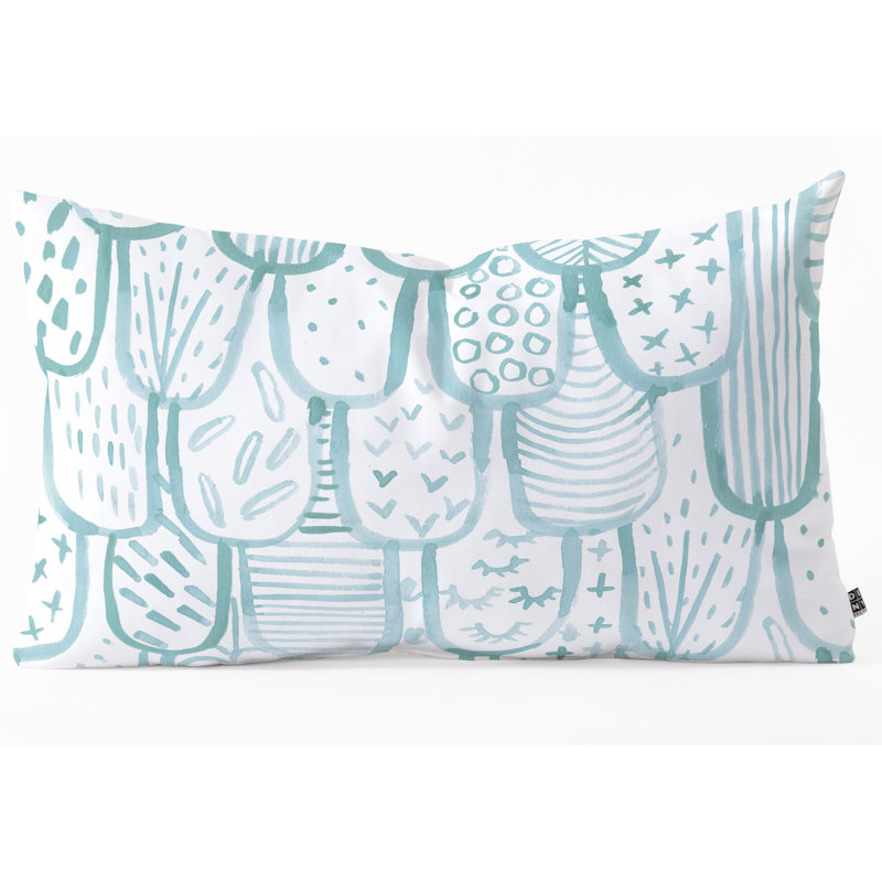 Coussin lombaire, H 14 po x l 23 po x P 5 po, Bleu
