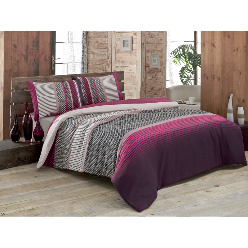 Percale Duvet Cover, King + 2 Standard Pillowcases