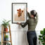Z Studio Floral Art mural minimaliste rose séchée petite fleur roses affiche impression d'art botanique pour salon décoration murale pour la maison, bureau 12 x 16 pouces encadrée en noir-1312932403
