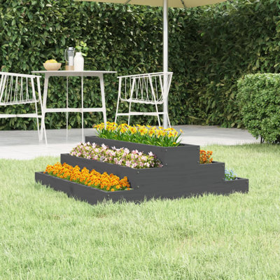 Arevalo Self-Watering Wood Raised Garden Bed