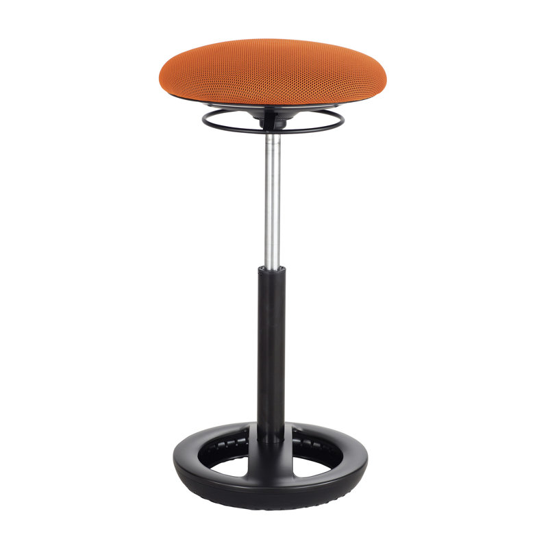 Tabouret industriel à hauteur ajustable Twixt, Orange
