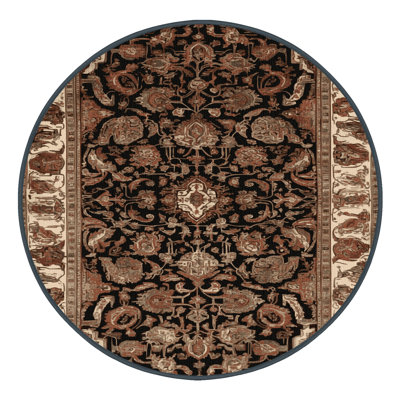 Machine Washable Persian Brown Area Rug