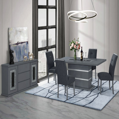 Table à manger ARIYA DARK GREY