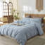 Ensemble de housse de couette 100% coton délavé LifeTown-116490160-116490148