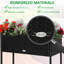Raised Flower Bed, Style, For Gardening Enthusiasts, Black, With Tool Storage Option Holder Allure, Various Plant Habitats, Provided