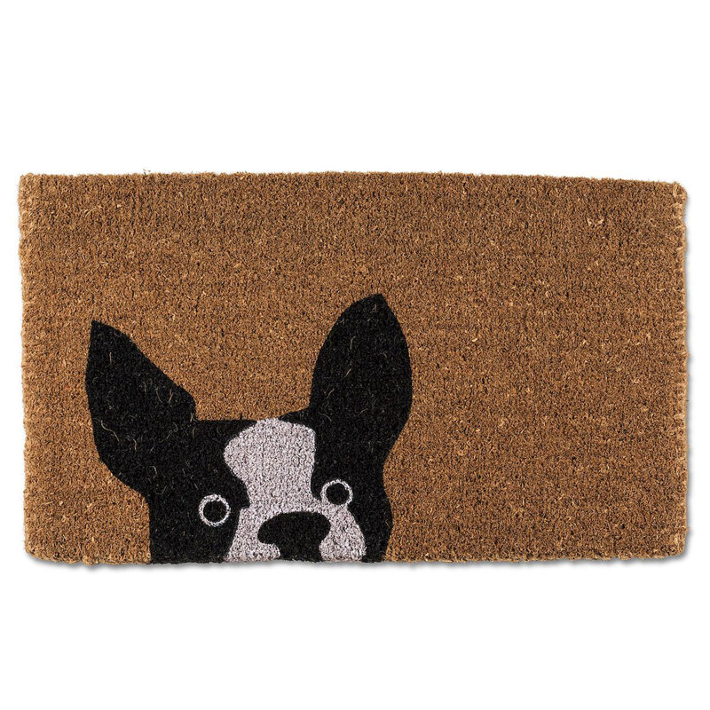Tapis d'extérieur pour chien Dreyken Peeking, H 1 po x l 18 po x L 30 po, Dark Brow/Black