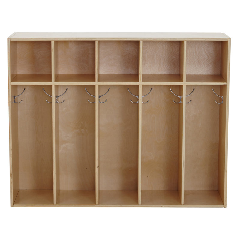Casier ECR4Kids Streamline, Tanné, 35.75"H x 45.25"W x 12.5"D, 5-Section
