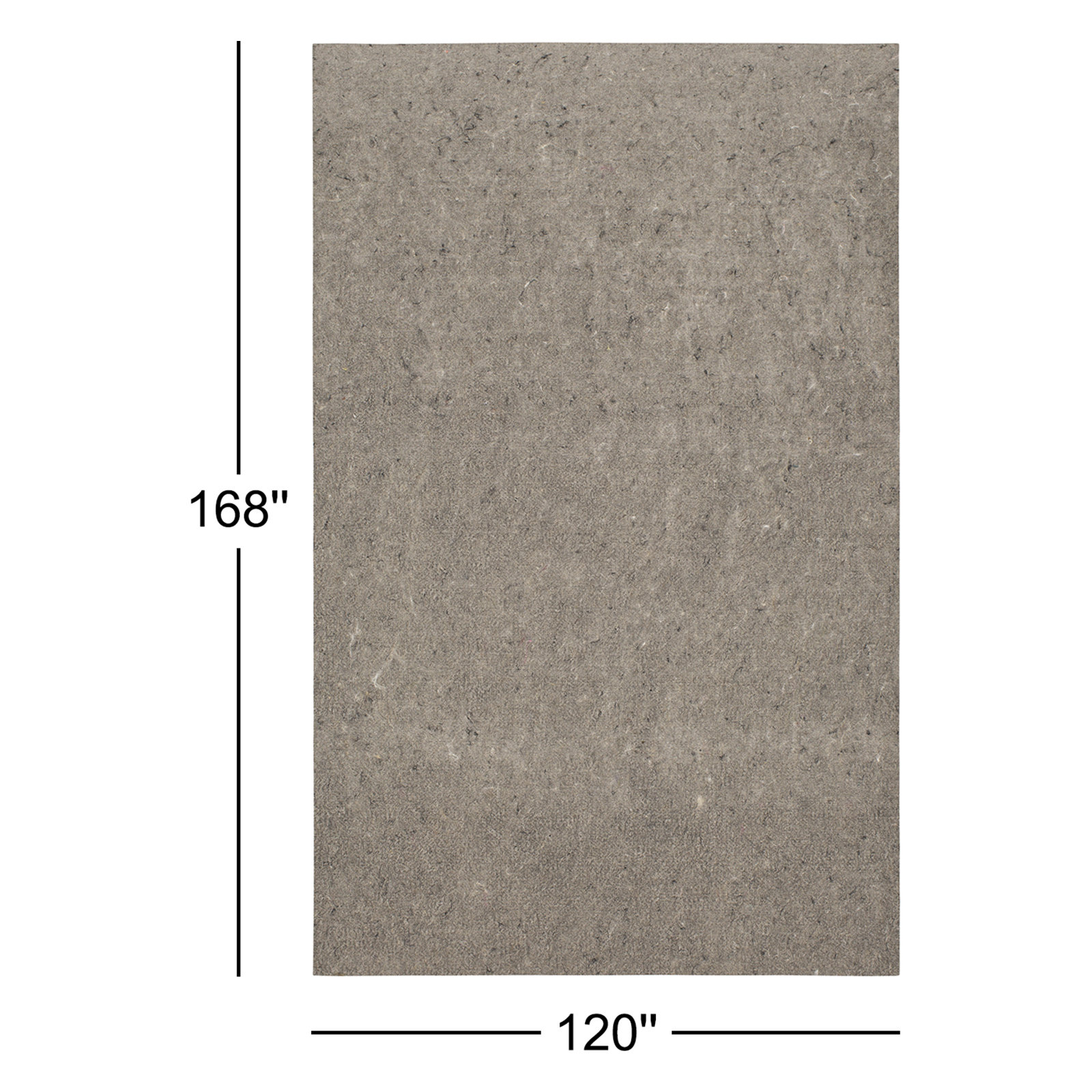 Ovilla Pet Friendly Dual Surface Non-Slip Rug Pad (0.25"), 10'W x 14'L