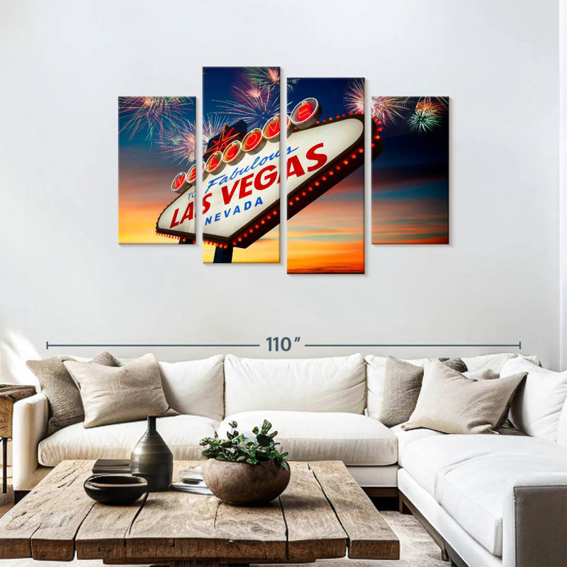 Nicci Las Vegas Fireworks, 48" H x 75" W