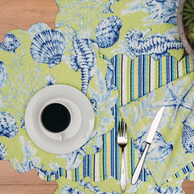 Kyzer Chandler Cove Cotton Table Runner