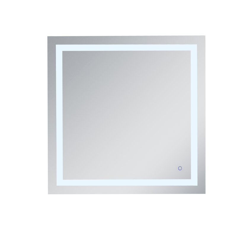 Scoles Flat LED Wall Mirror, 36" x 36"